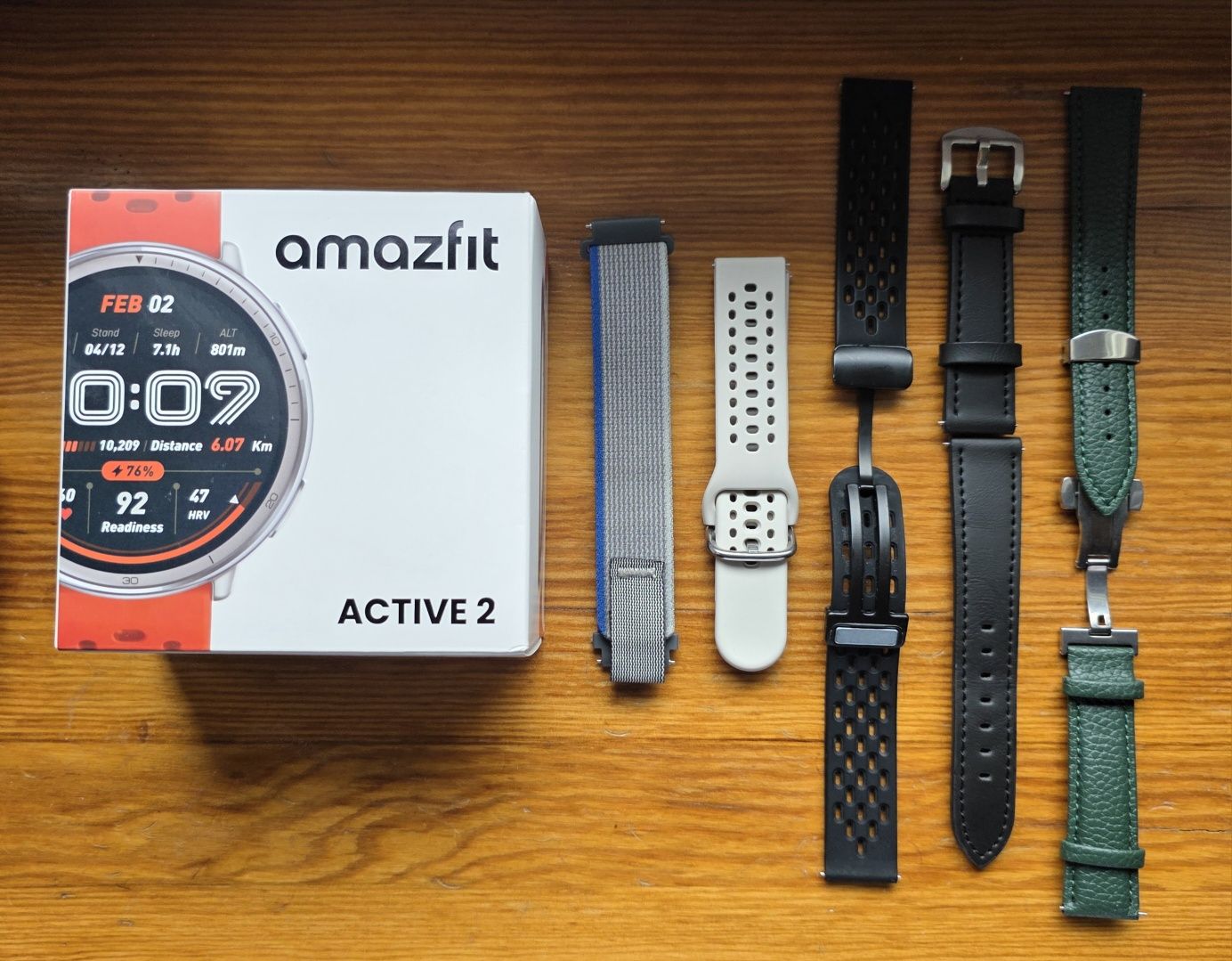 Amazfit Active 2 – smartwatch z kompletem akcesoriów | Stan bardzo dob