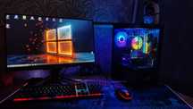 Игровой ПК GAMDIAS AURA+BENQ165Гц/R5 5500/RTX 3050/16OZU/SSD 1tb m2