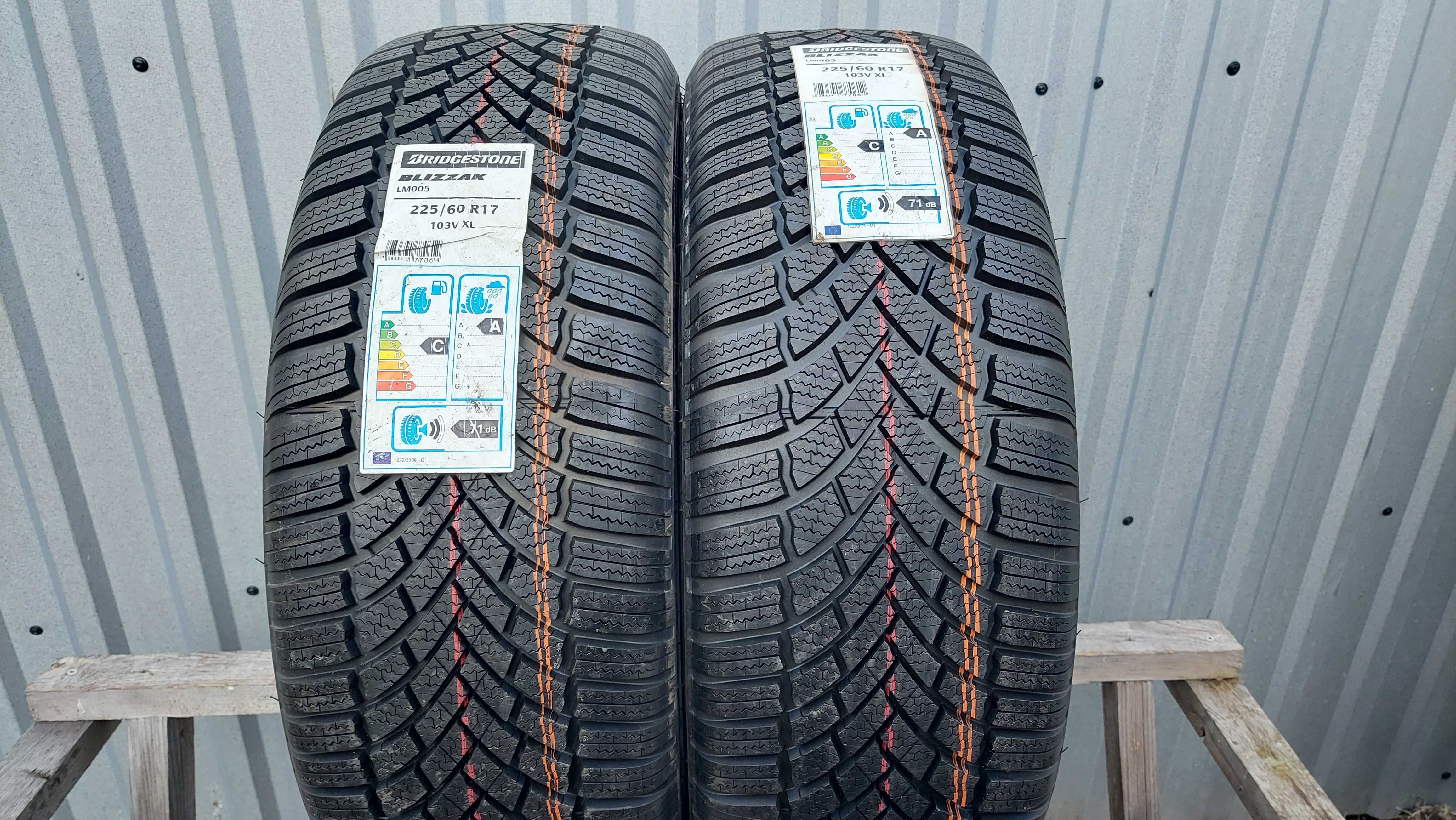 Opony zimowe 2x 225/60r17 103V Bridgestone Blizzak LM005 NOWE+MONTAZ