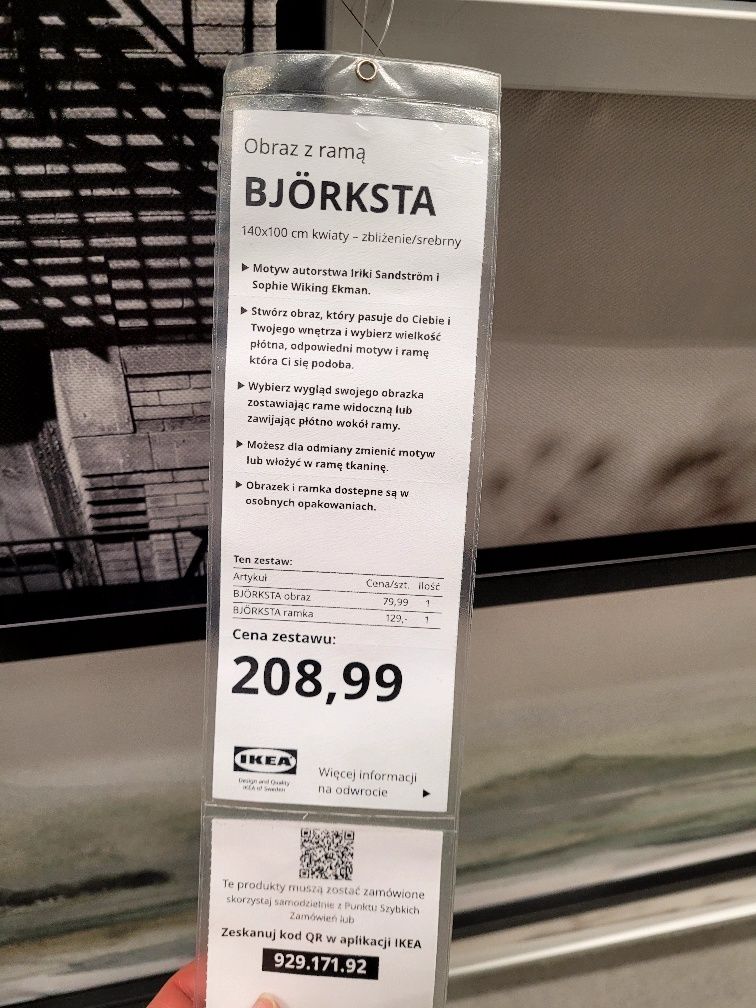 Obraz duży w ramie Ikea
