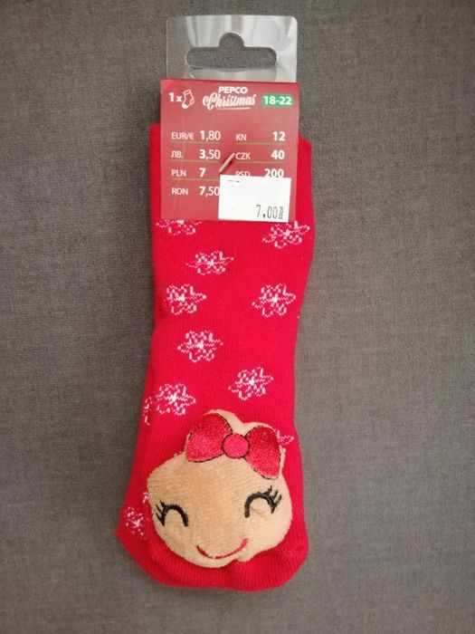 Skarpety skarpetki świąteczne pepco r. 18-22