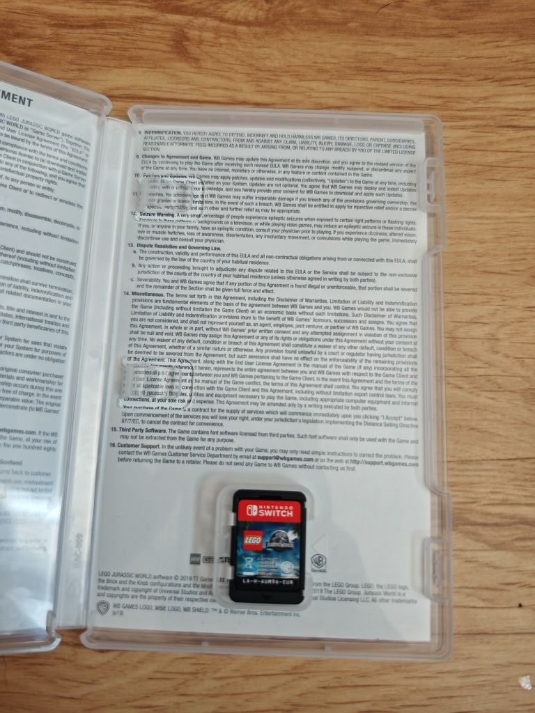 Lego Jurassic world Nintendo Switch
