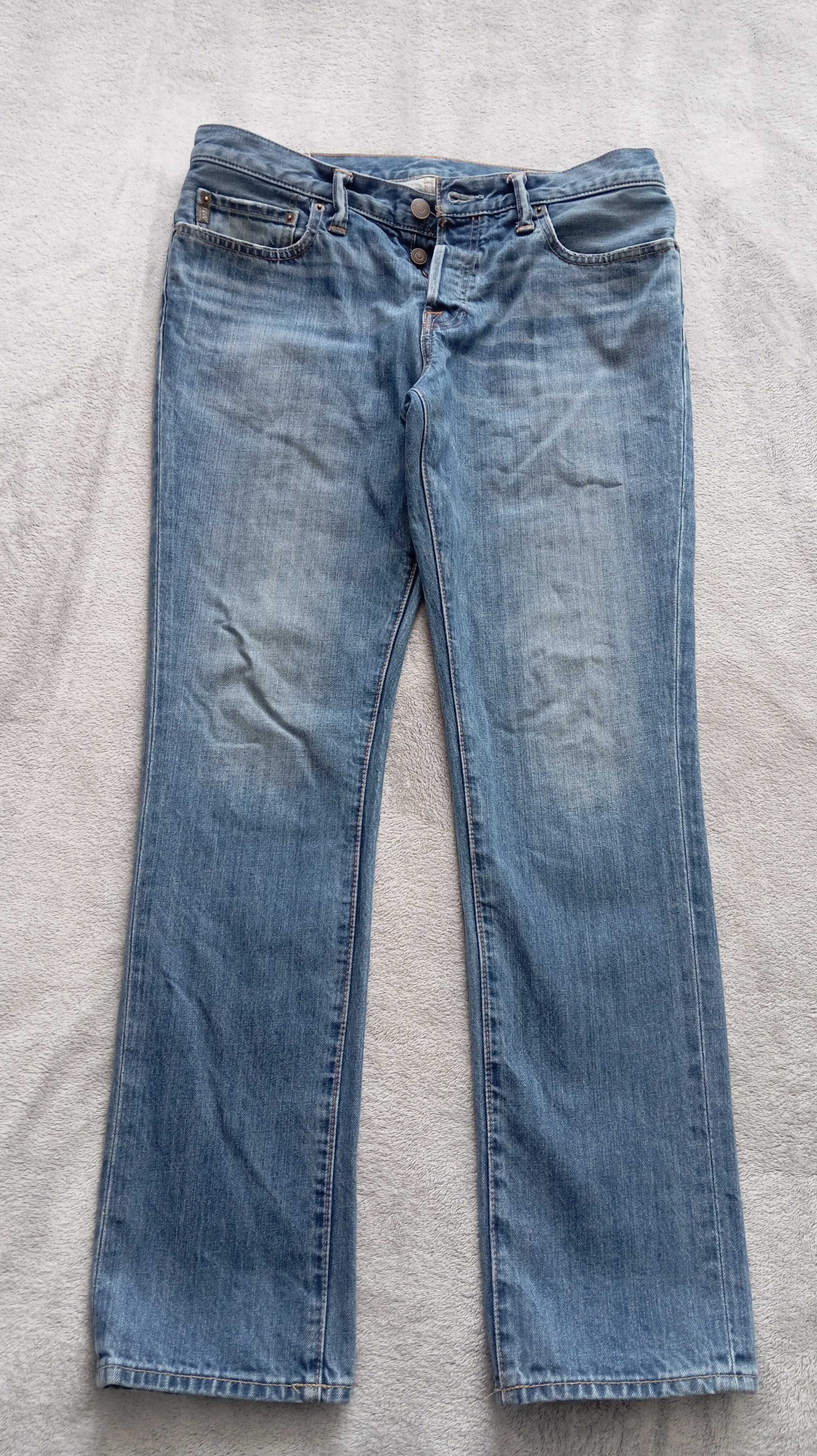 Abercrombie & Fitch spodnie jeans jak Wrangler