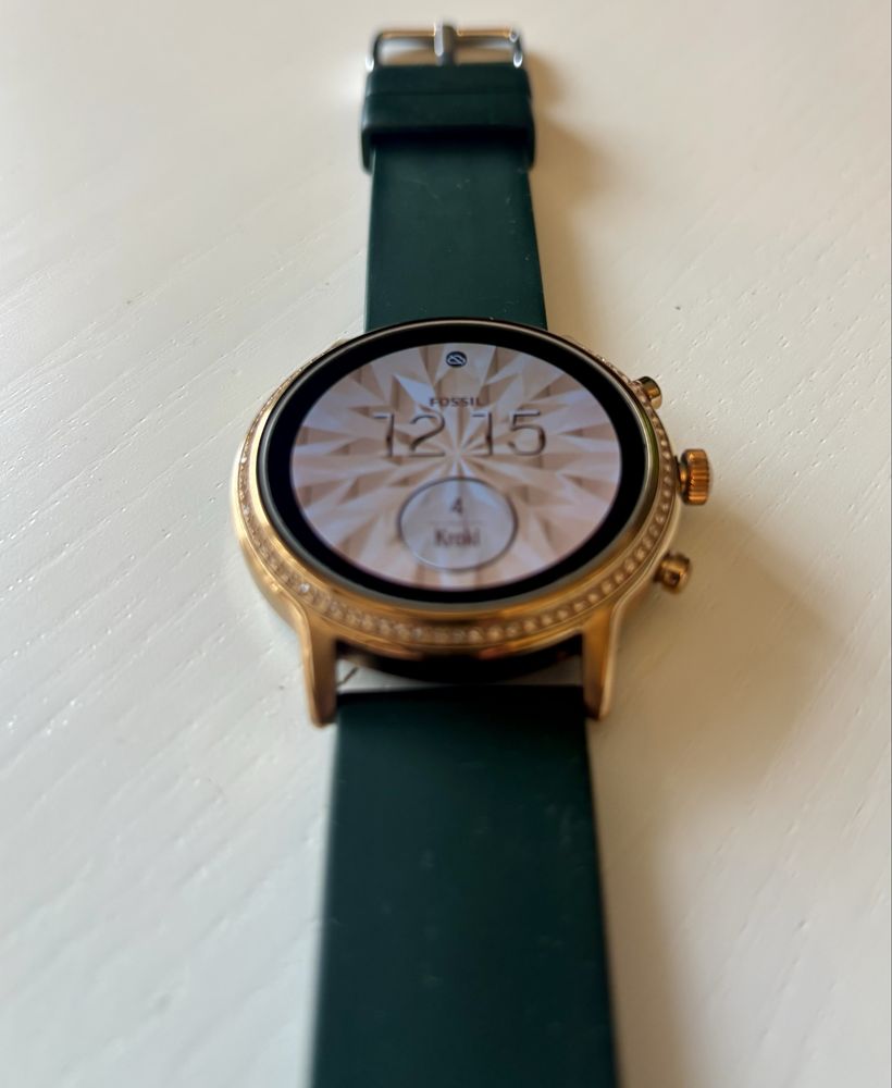 Damski Smartwatch Fossil – złoto-zielony