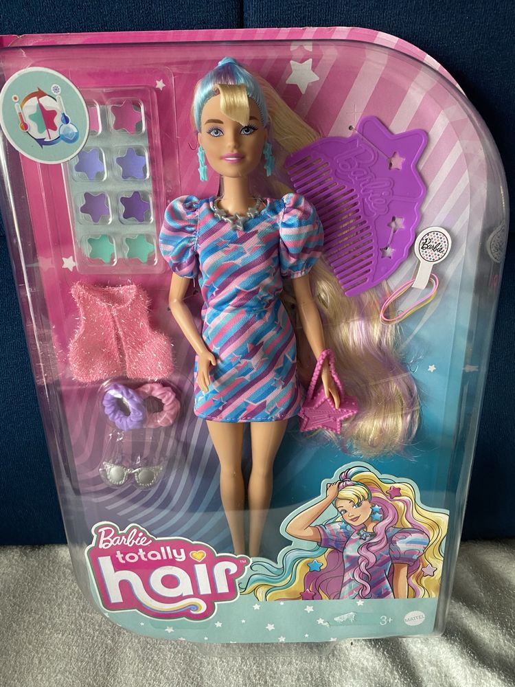 Lalka barbie totally hair nowa