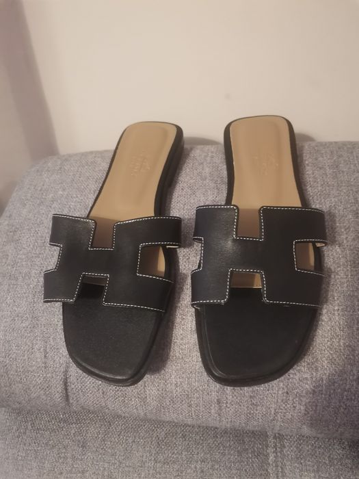 Klapki Hermes oran sandals