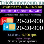 VIP Пара номеров Водафон + Киевстар одинаковые платиновые Sim-карти