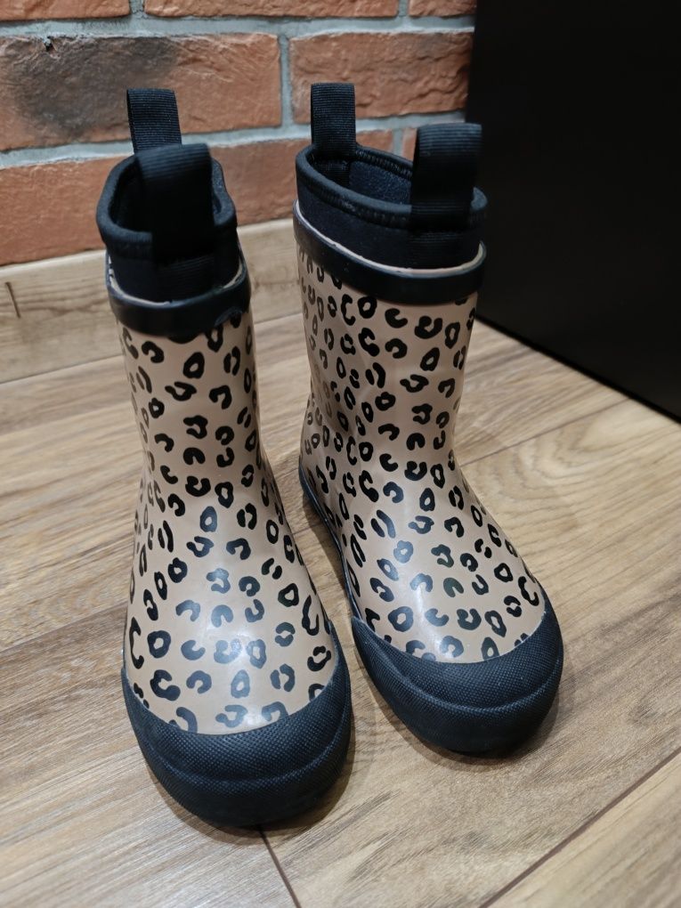 Kalosze panterka h&m 28 - jak nowe