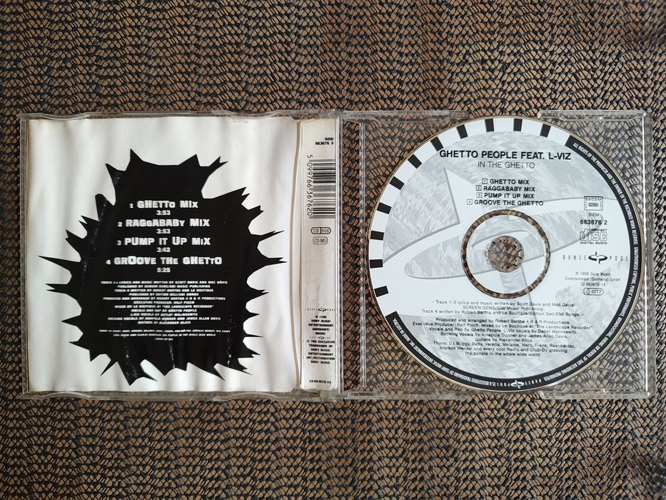 Singiel CD Ghetto People feat. L-Viz - In The Ghetto Bardzo Dobry Stan