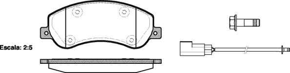 RH 21250.02 Klocki Hamulcowe FORD TRANSIT Autobus