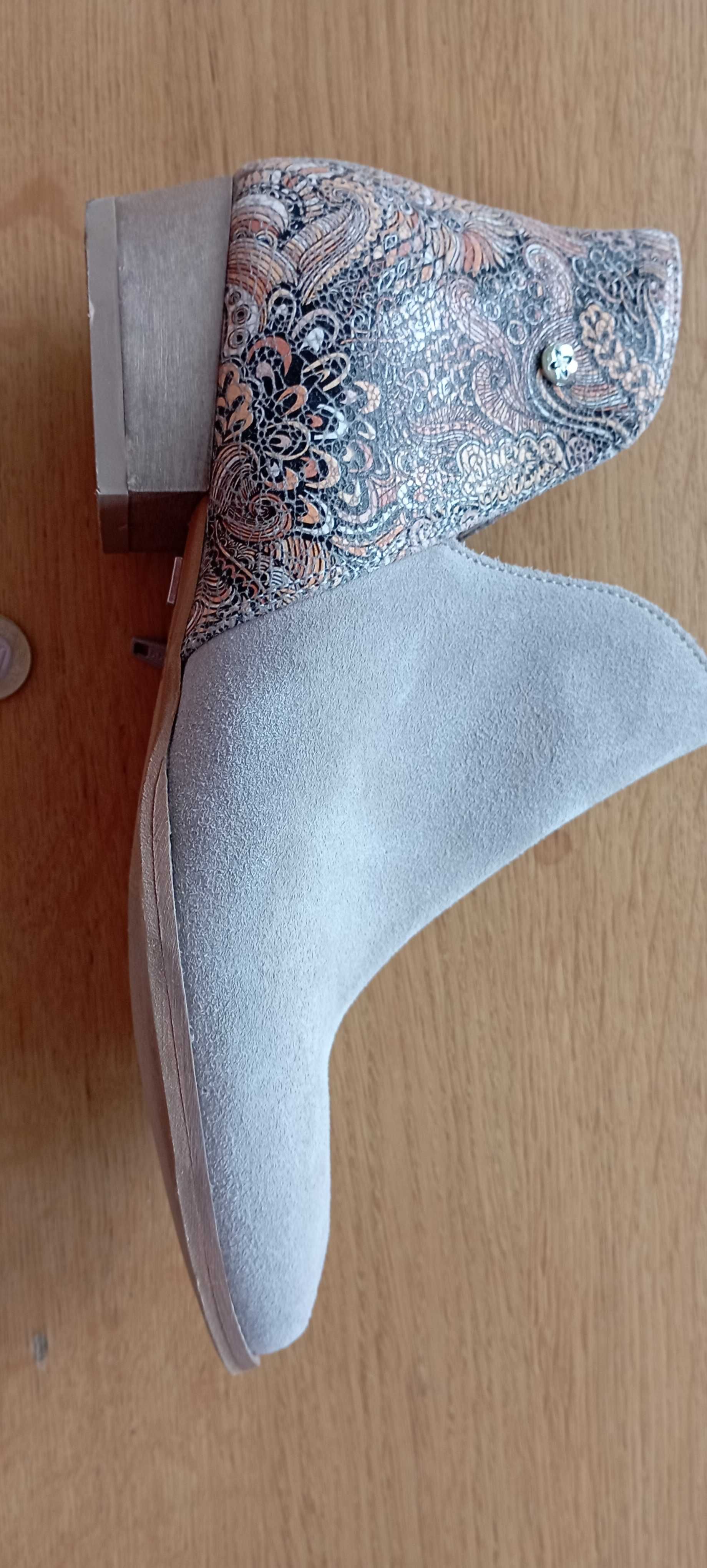 Stylowe botki damskie Maciejka – rozmiar 38
