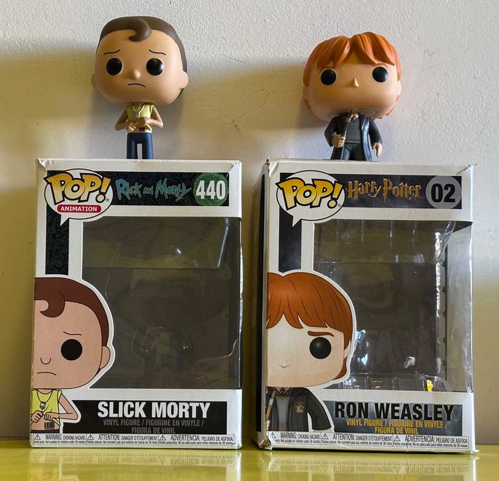 POP figures _ Ron Weasley (Harry Potter) e Morty (Rick and Morty)