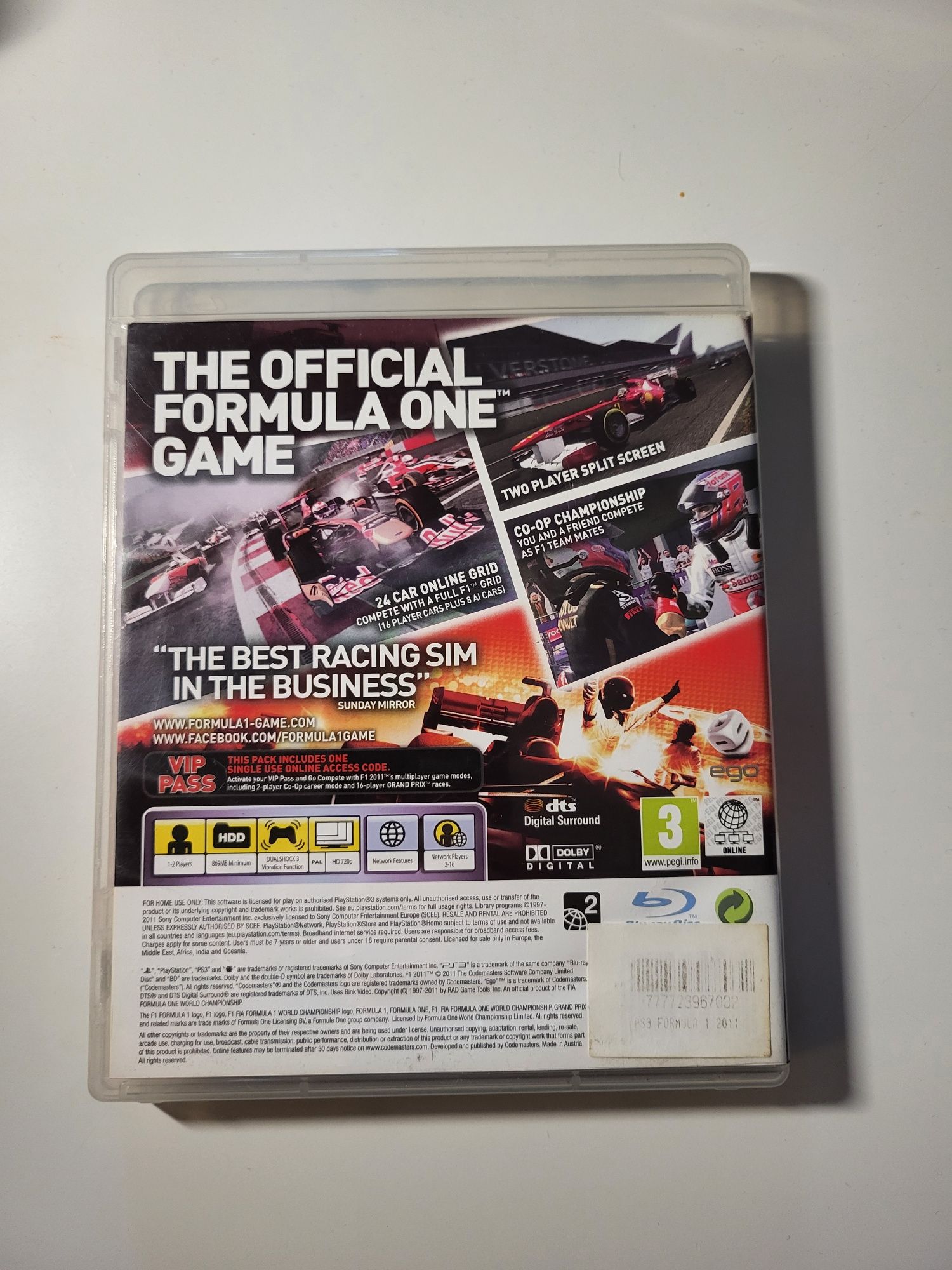 Gra Formuła 1 2011 PS3
