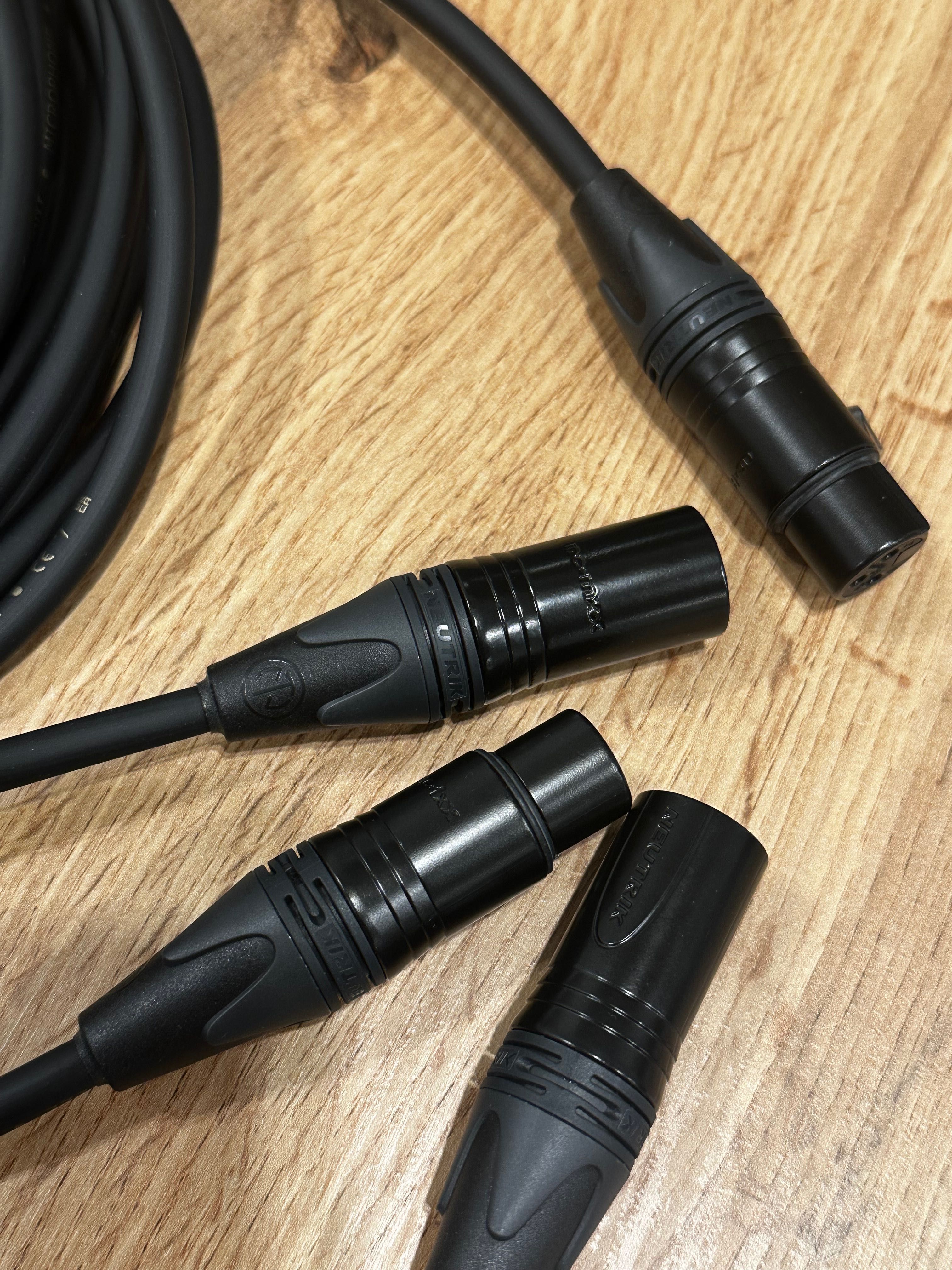 Kabel mikrofonowy -  8 metr, Cordial CMTOP 222 dwie sztuk Neutrik XLR