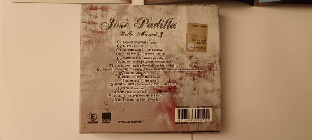 Jose Padilla - Bella música 3 ( chill out music ) = 1 cd
