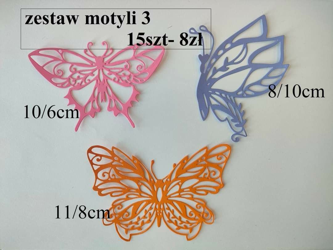 Motylki   15 szt