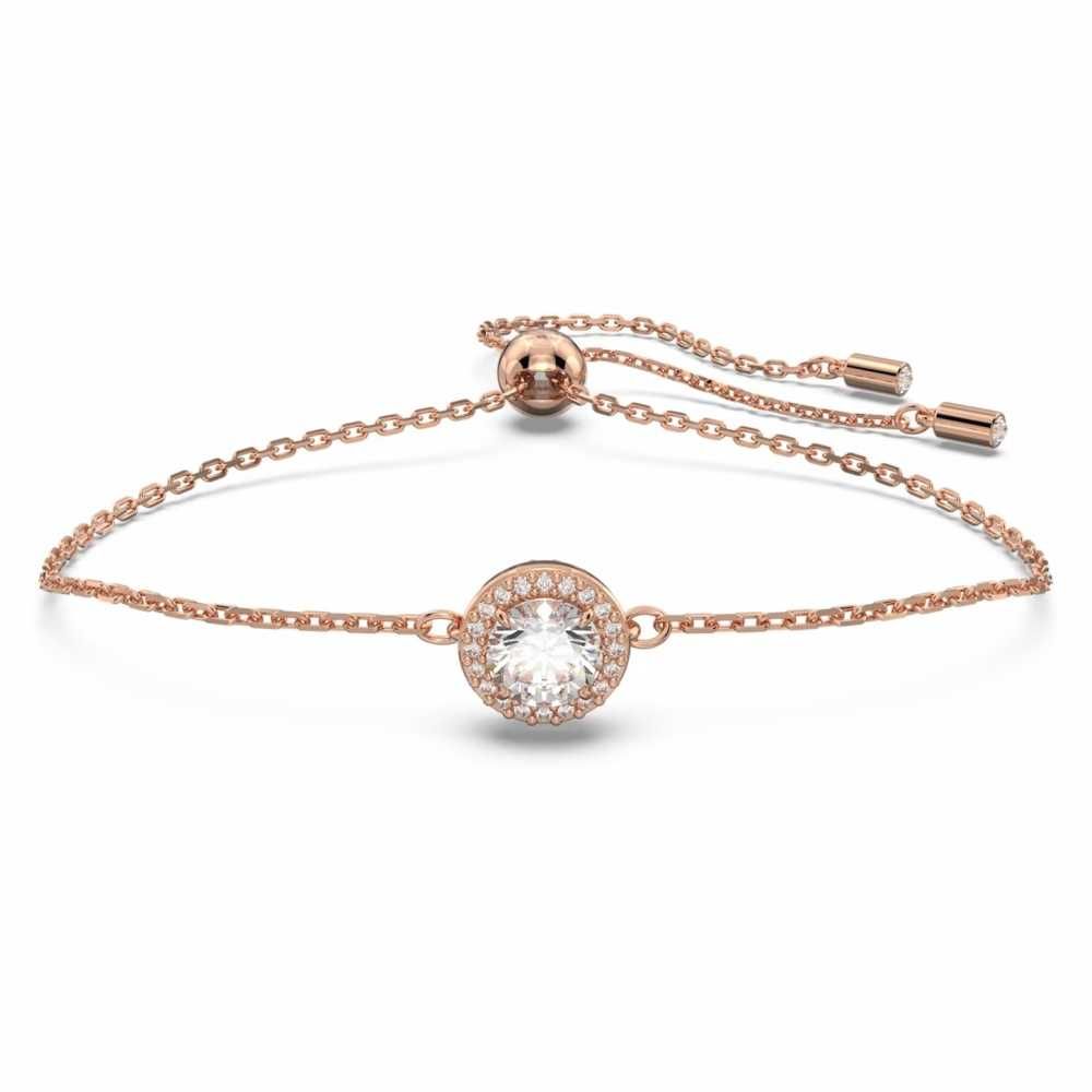 Bransoletka Swarovski - Constella, Pavé, White, Rose Gold