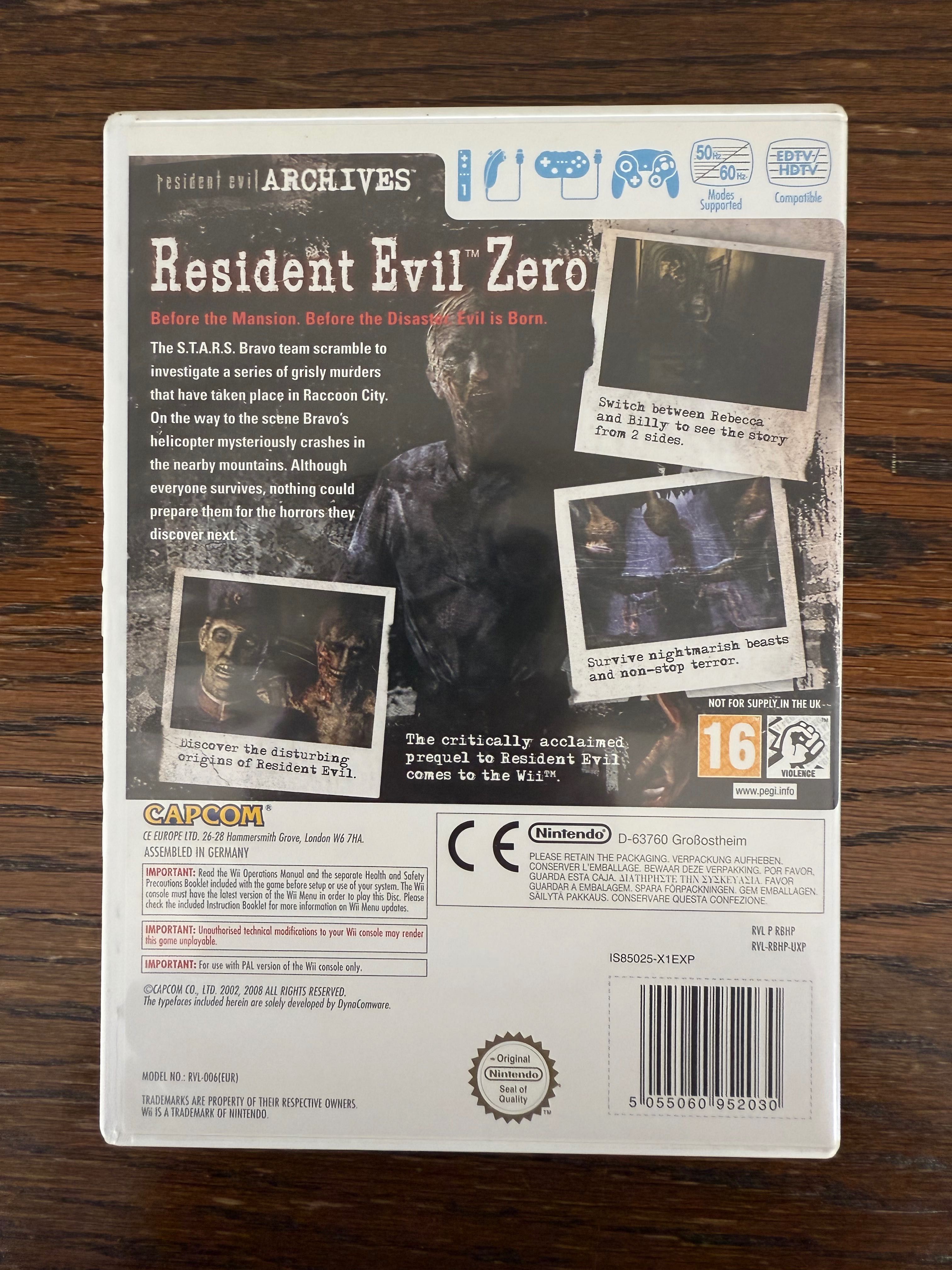 Jogo Wii - Resident evil 0