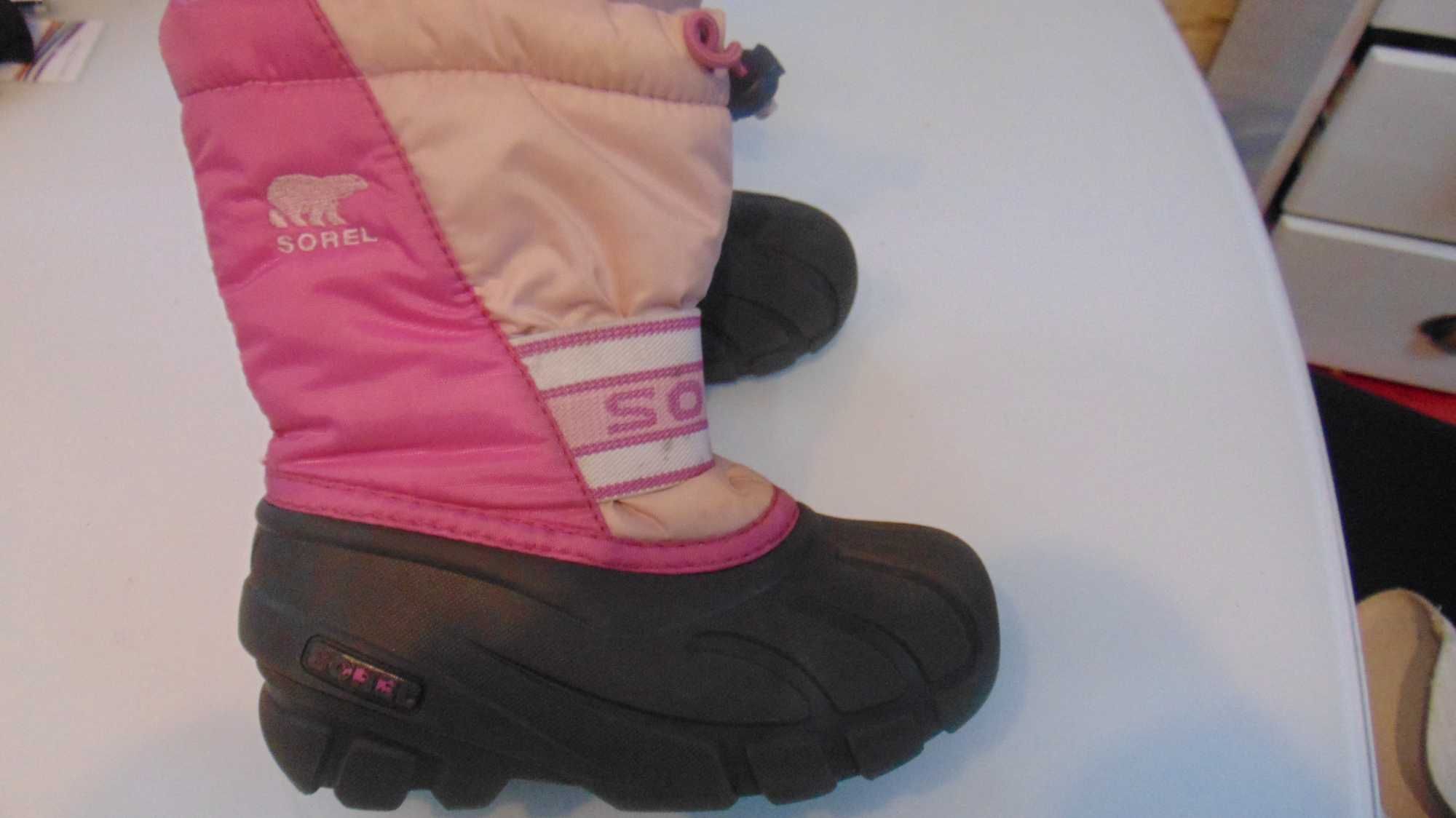 sorel roz uk9,5 eur 26 i 2/3 swietne sniegowce