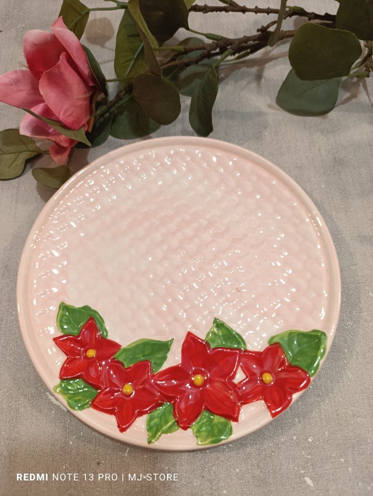 Talerz ceramiczny dekoracyjny