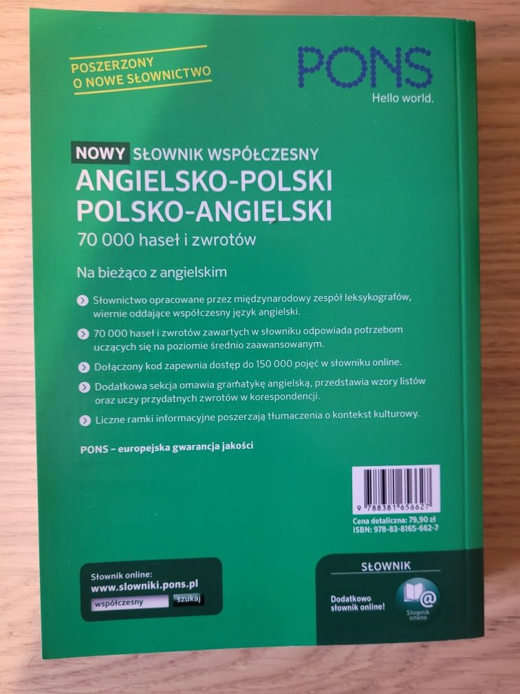 Słownik angielsko-polski polsko-angielski PONS IDEAŁ!