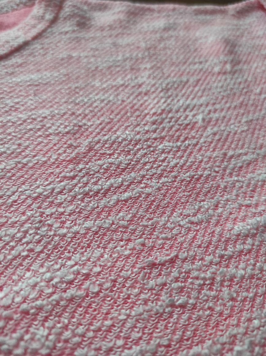Cropp top koszulka dziewczęca dość gruby materiał różowa krótka