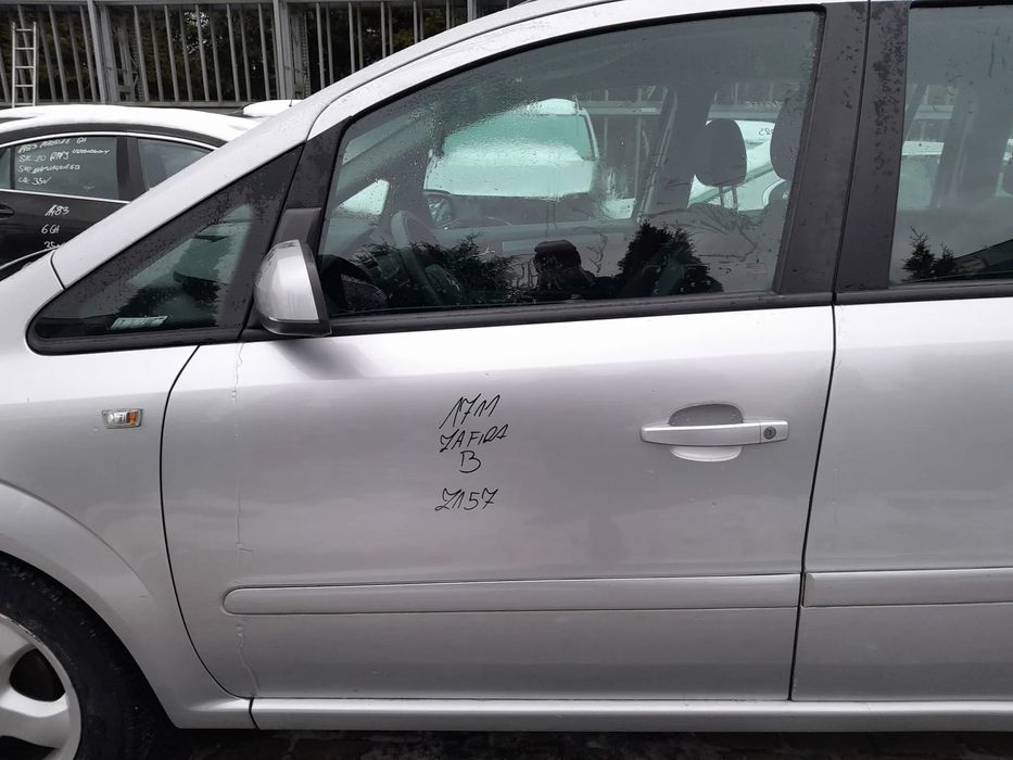 OPEL ZAFIRA B DRZWI LEWE PRZEDNIE LEWY PRZÓD KOLOR: Z157