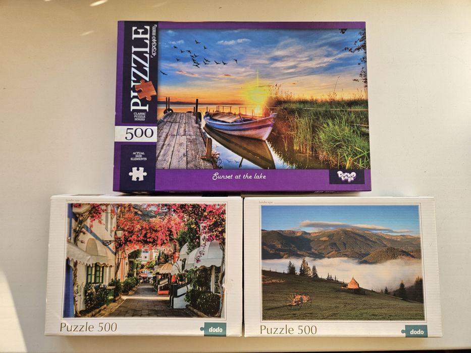 Комплект пазлів  ТМ Dodo "Іспанія" та "Осінні Карпати", 500 елементів