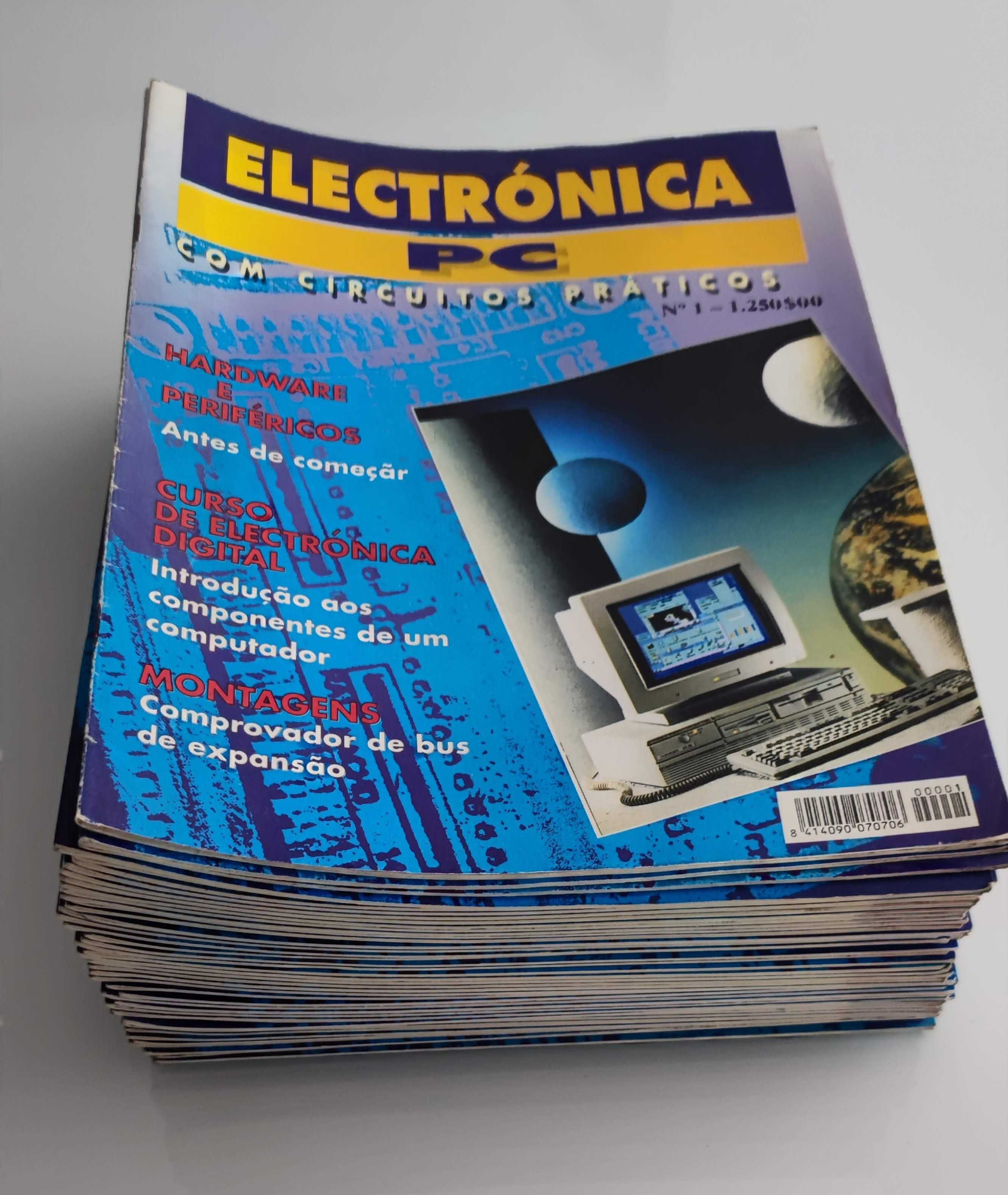 Colecção de 51 revistas "Electrónica - PC"