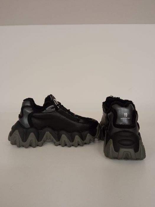 Sneakersy na grubej podeszwie/ocieplane/ skóra naturalna