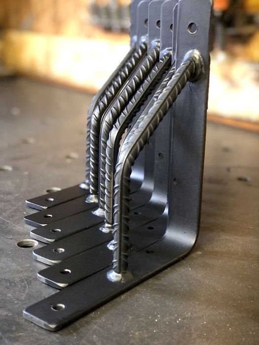 Mocne (wzmacniane) wsporniki do półek 190x175 mm