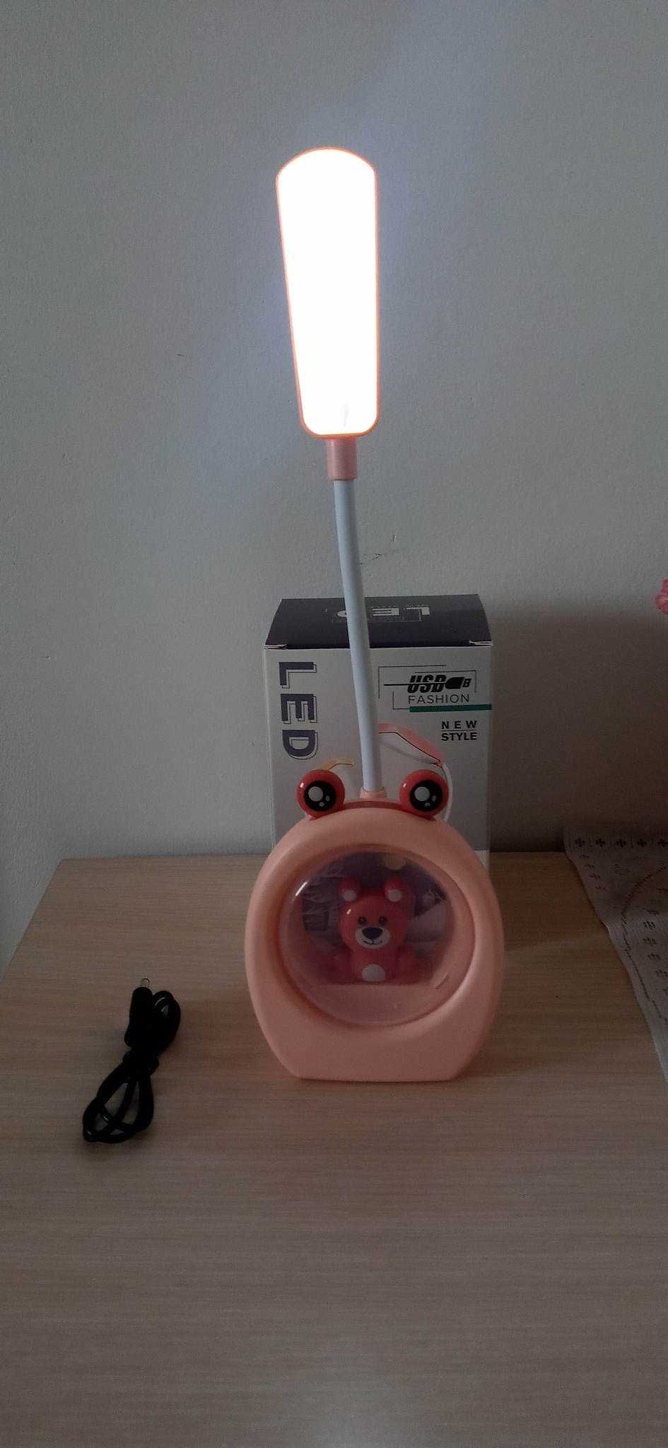 Lampka Dla Dziecka Różowy Miś WYPRZEDAŻ