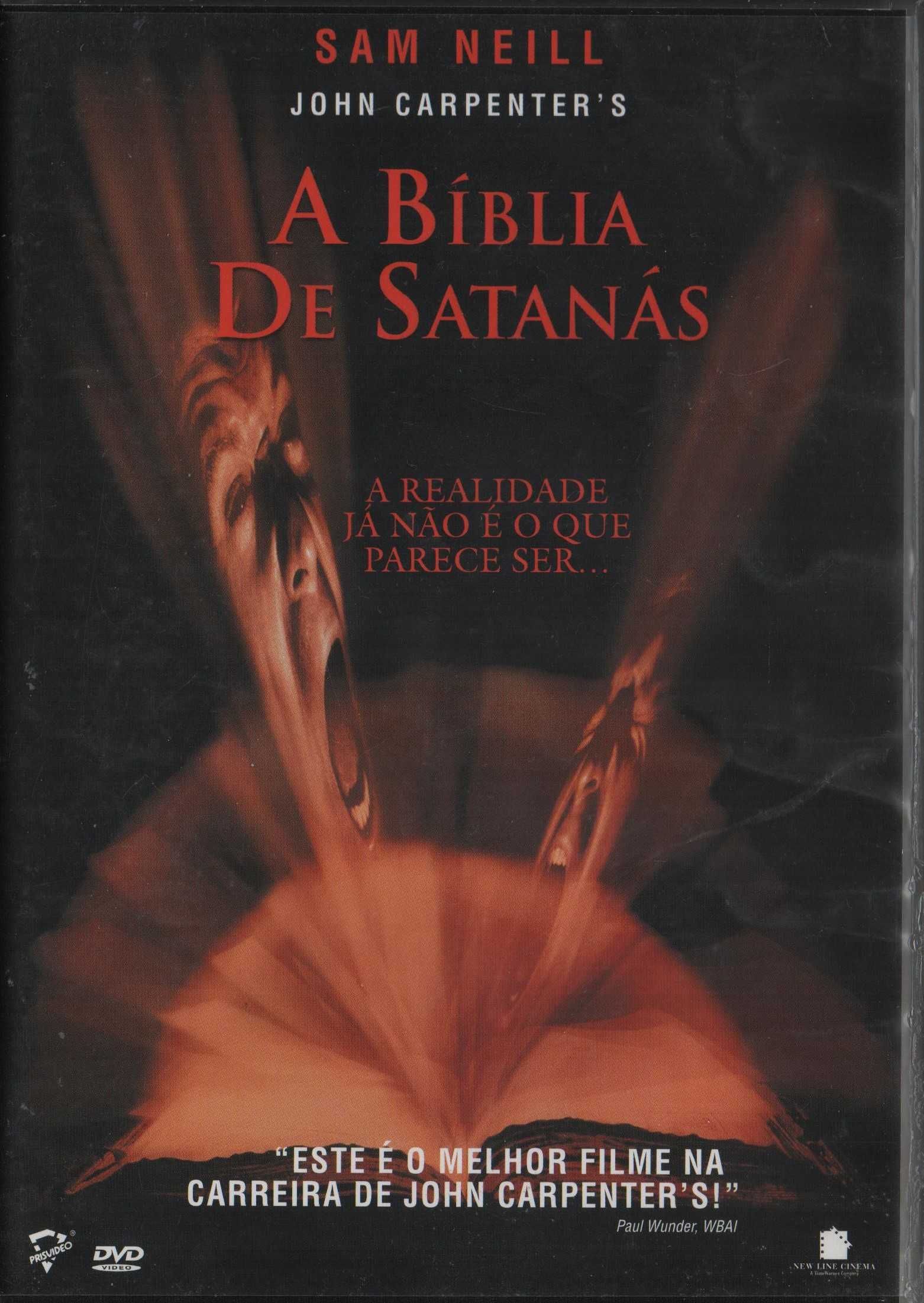 Dvd A Bíblia de Satanás - terror - John Carpenter - extras