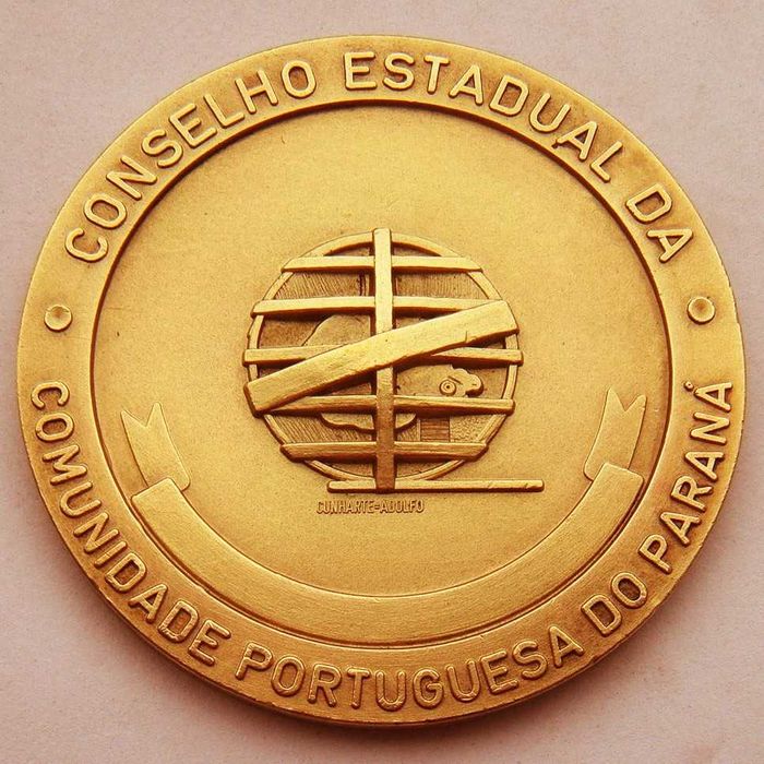 Medalha de Bronze da Comunidade Portuguesa do Paraná Brasil Lusíadas