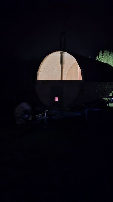 Wynajem Sauna mobilna 8 osób duża przedsionek