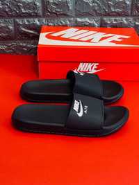 Шлепанцы Nike Air мужские Резиновые шлепки сланцы Найк Аир черные
