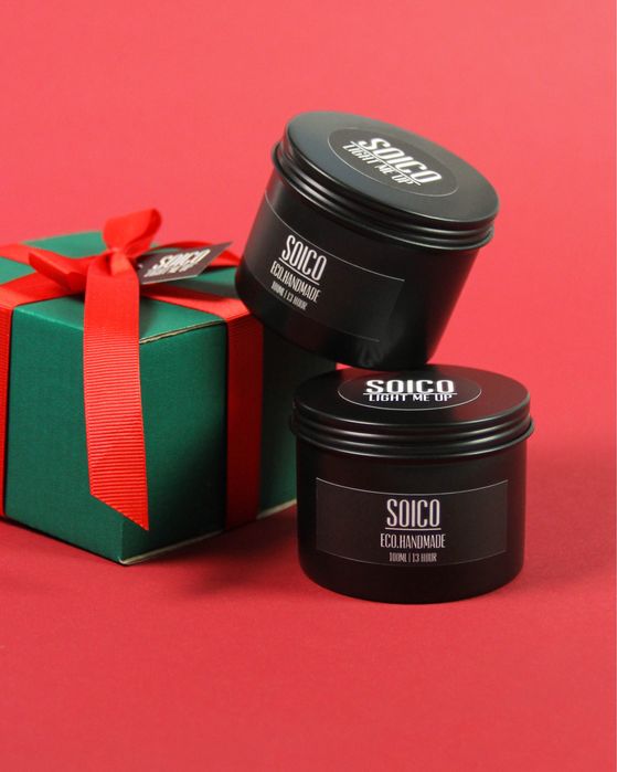 Ароматические соевые свечи «SOICO TRAVEL» 120мл (АРОМАТ НА ВЫБОР)