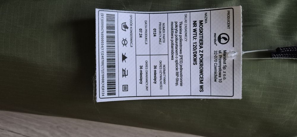 Moskitiera z pokrowcem