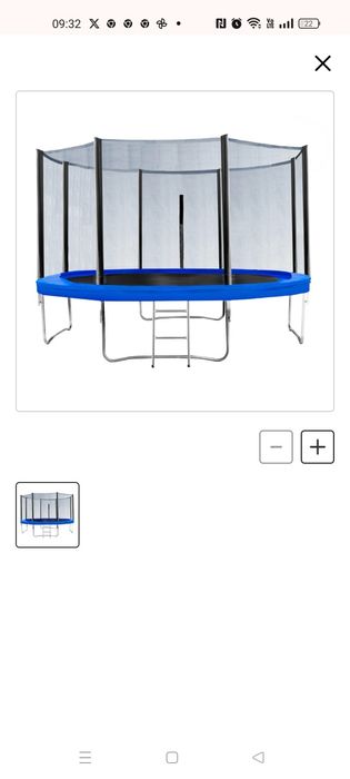 Trampolina 4,27, kupiona 4 lata temu używana może 100 godzin