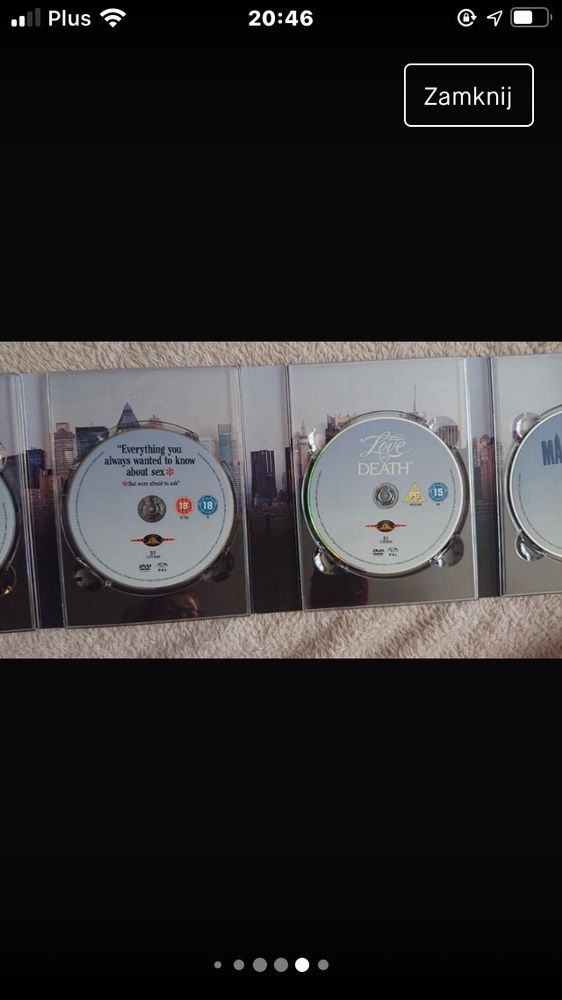 Filmowy box filmy plyty DVD Woody Allen różne języki napisy