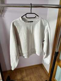 Beżowa bluza crop zara S