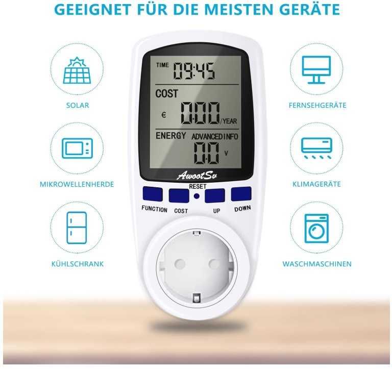 Watomierz, licznik energii do gniazdka