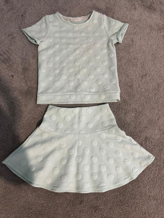 Zestaw z koszulką i spodniczką morski