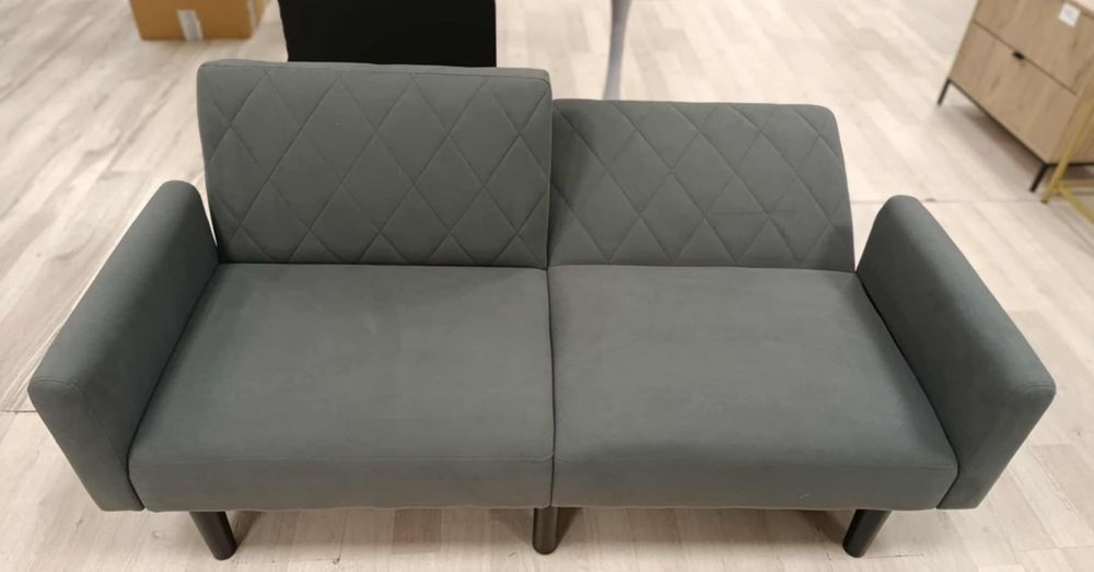 Sofa welurowa rozkładana