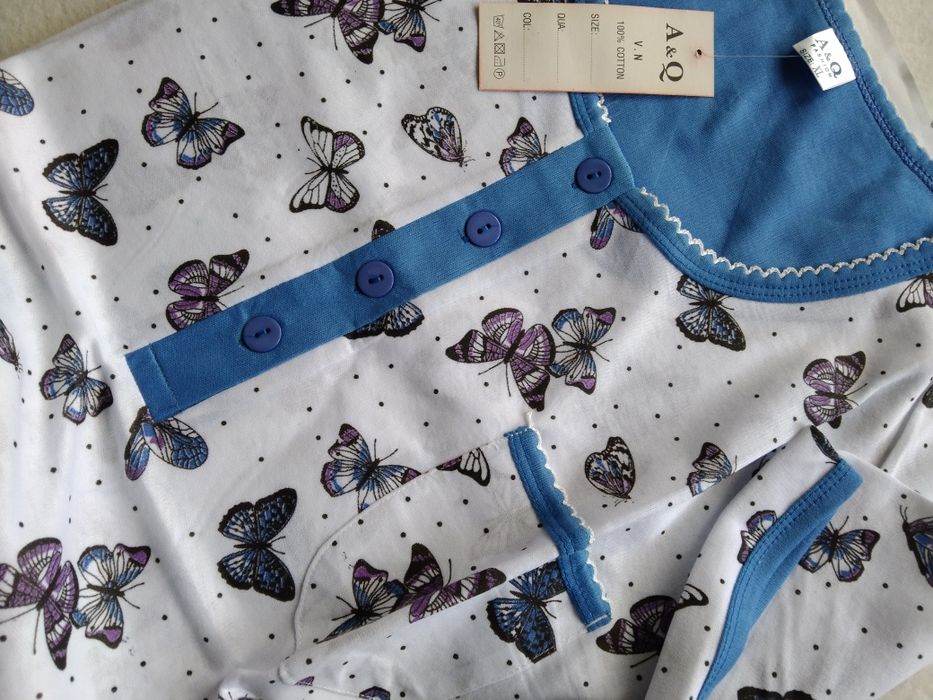 XL 42 Koszula ciążowa nocna piżama do karmienia odpinana rozpinana na