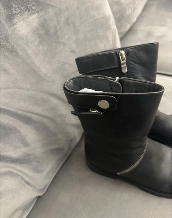 Черевики 36 шкіра чорні djovannia