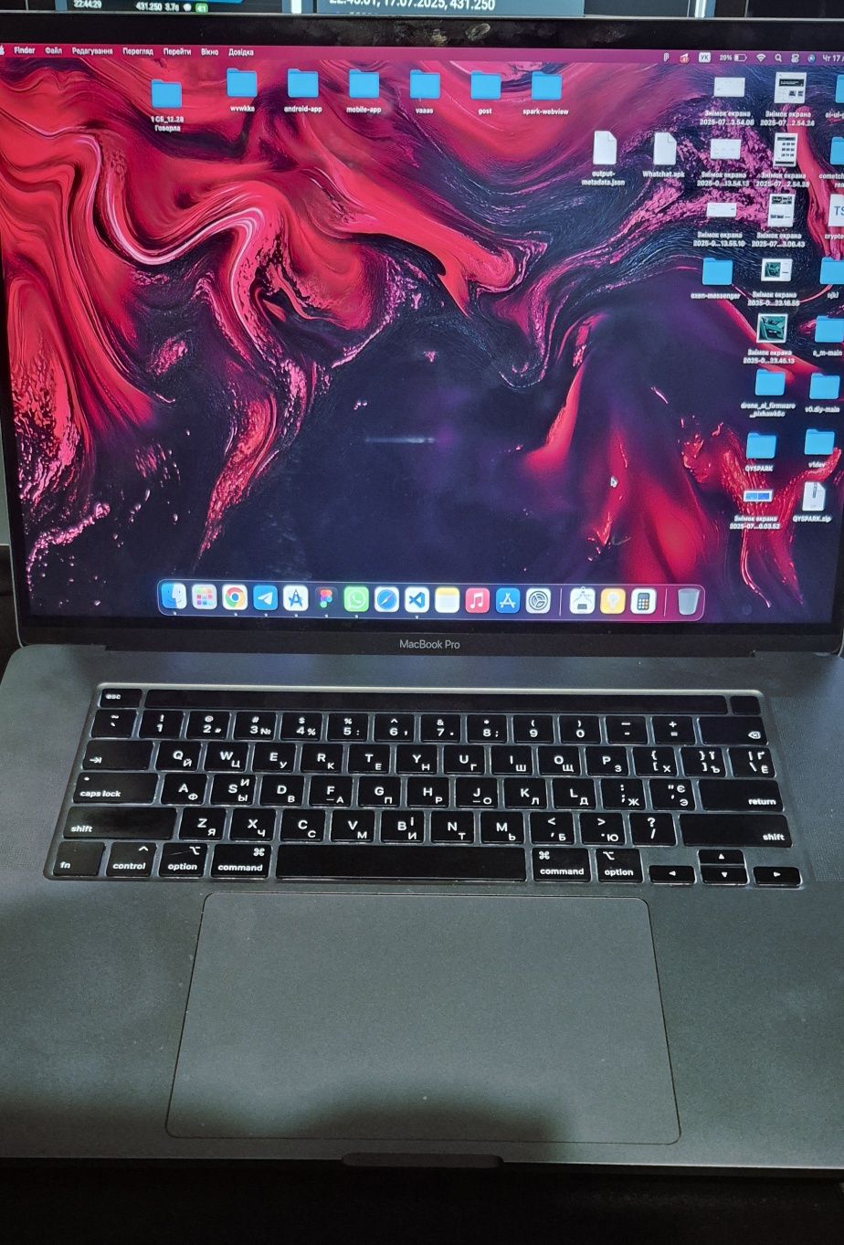 MacBook PRO 16 i9/32gb/1tb відео 8гб
