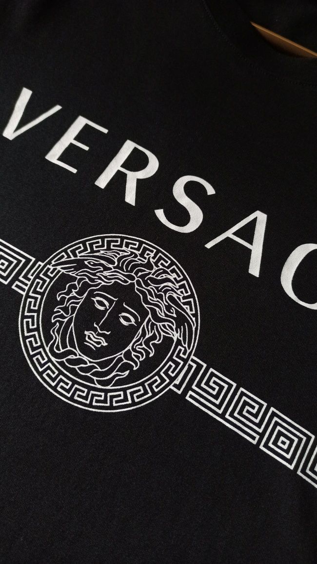 Оригинальная мужская  футболка Versace из хлопкового джерси