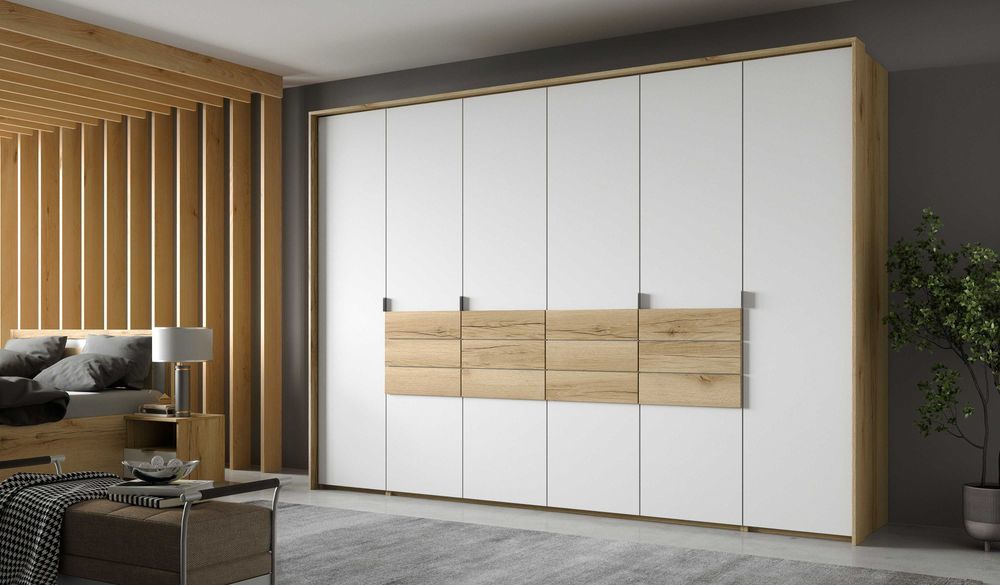 Duża szafa Panama 309x217x65 (drzwi harmonijkowe)