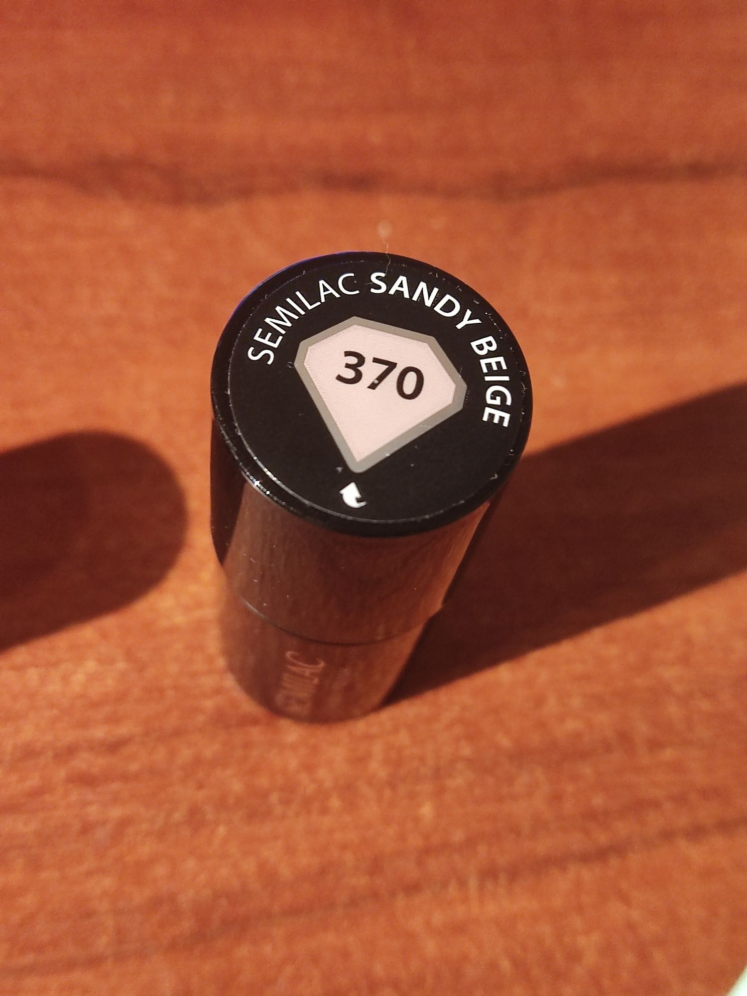 Nowy lakier hybrydowy semilac sandy beige 370 manicure pielęgnacja